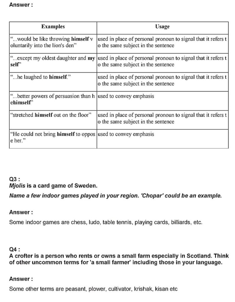 book english reader class 5 mp board solution