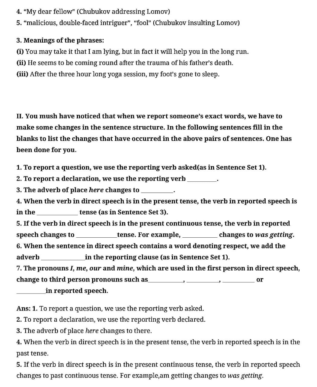 MP Board Solution Class 10th English Chapter 11 The Proposal ...